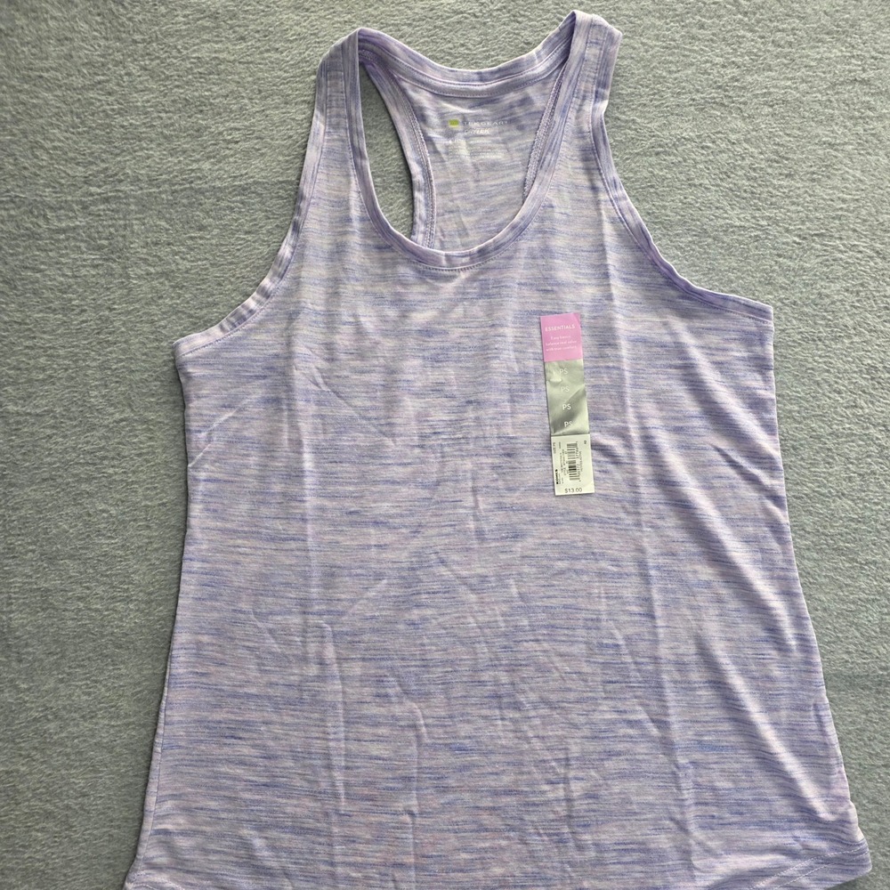 Tek Gear DryTek Women Purple‎ Space Dye Racerback Active Tank Top